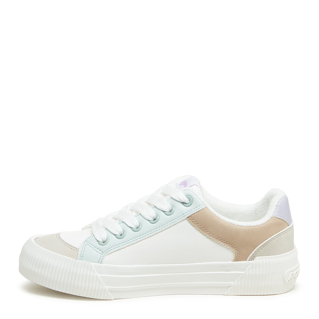 Cheery White Color Block Trainers