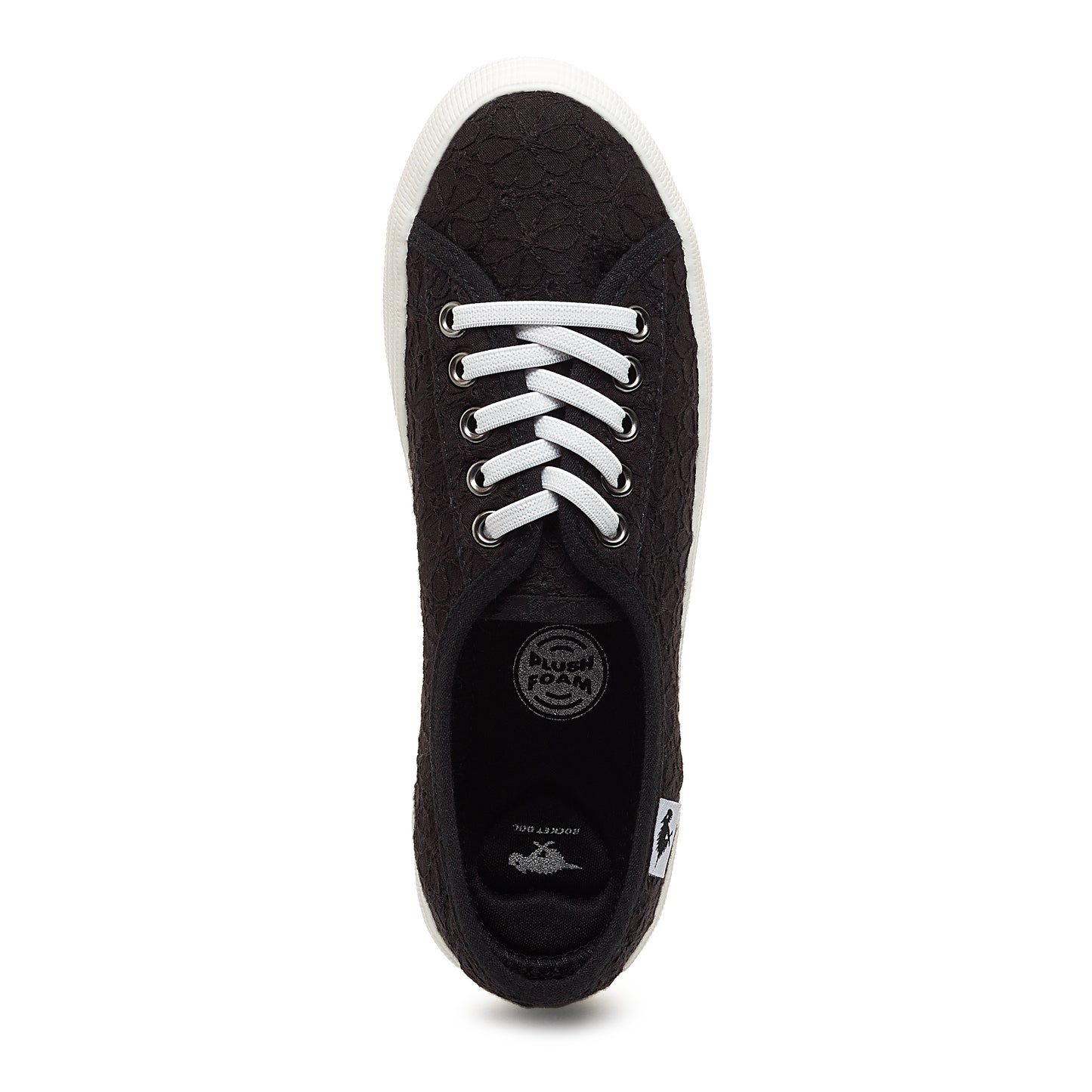 Chow Chow Black Elsie Eyelet Trainers