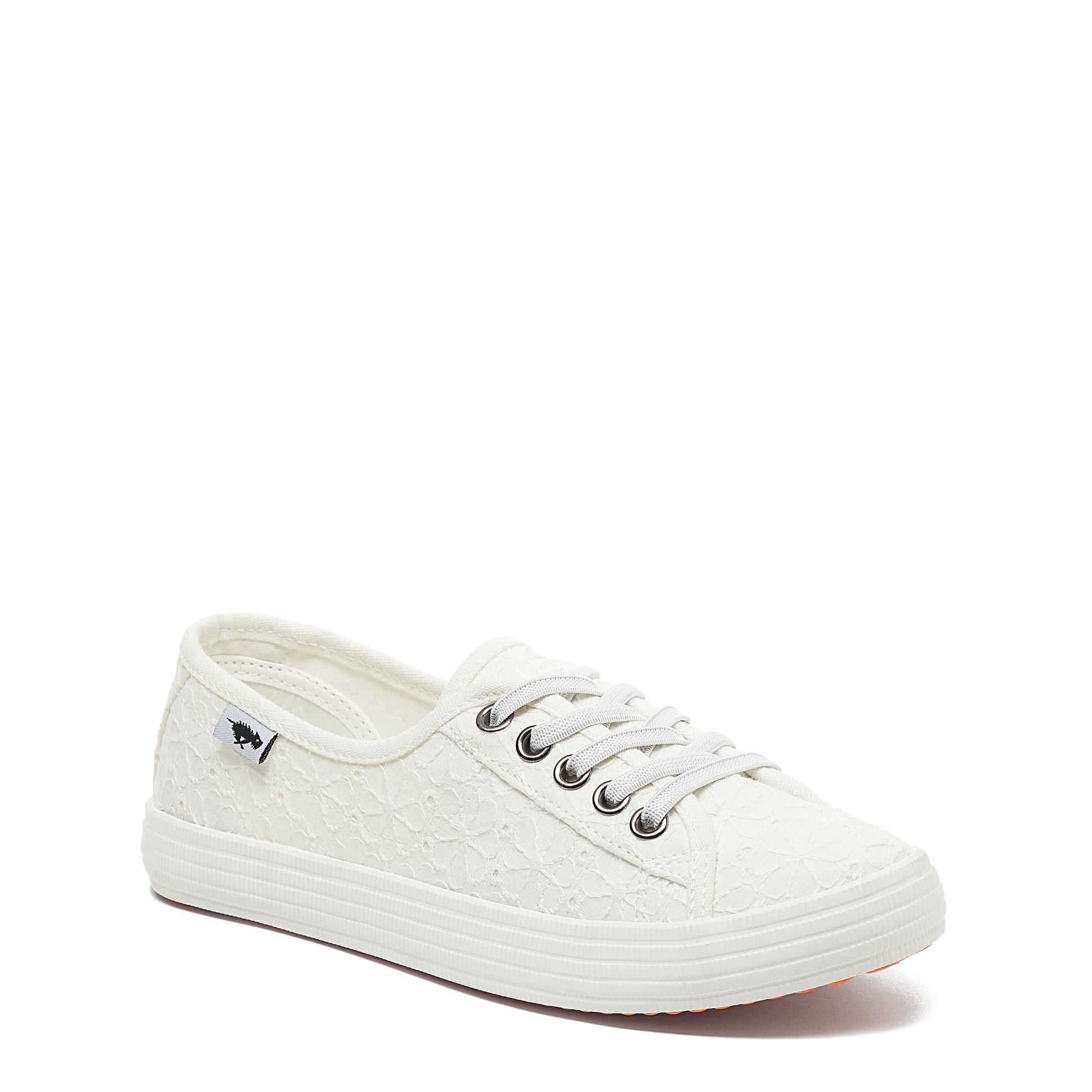 Chow Chow White Elsie Eyelet Trainers | Rocket Dog