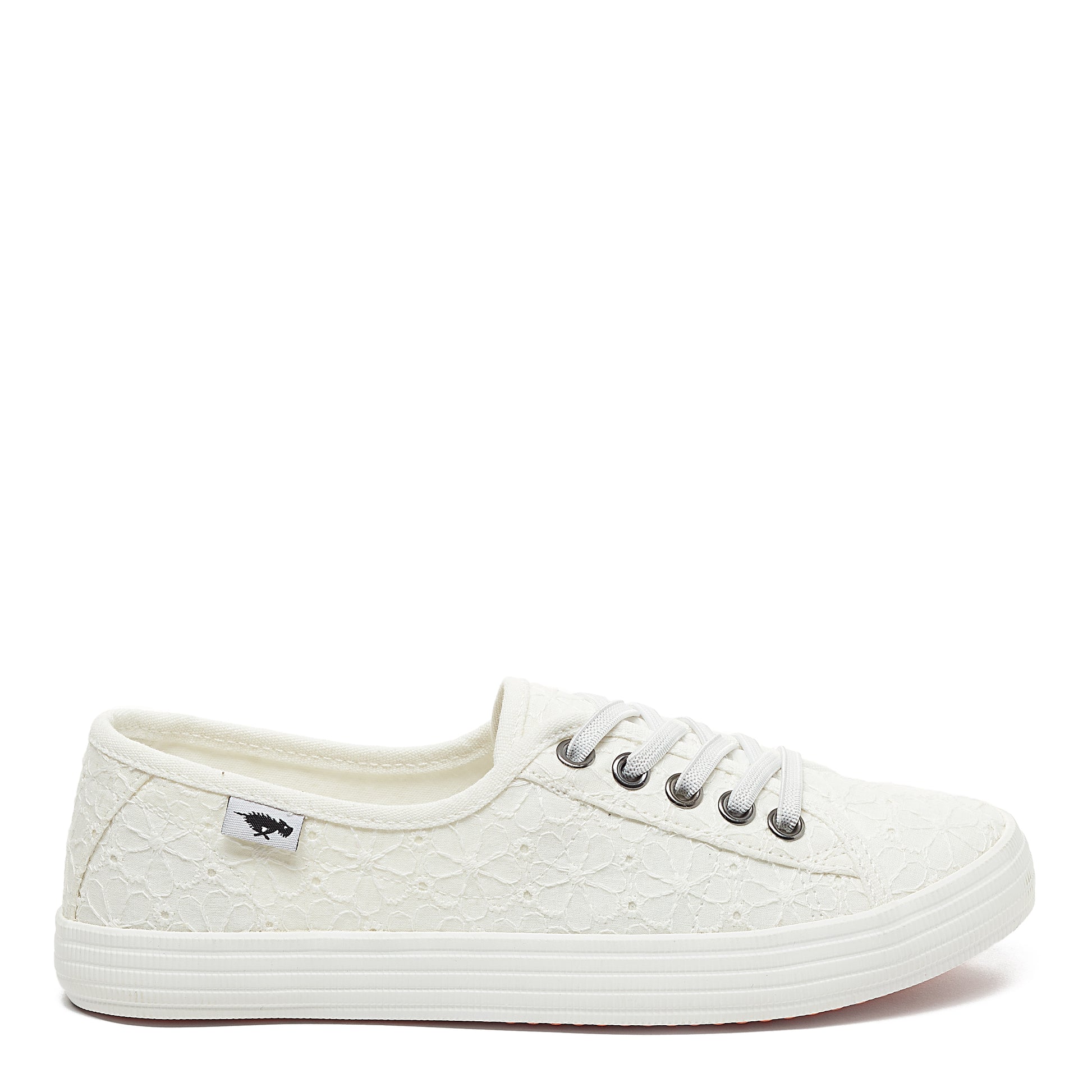 Chow Chow White Elsie Eyelet Trainers | Rocket Dog