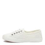 Chow Chow White Elsie Eyelet Trainers | Rocket Dog