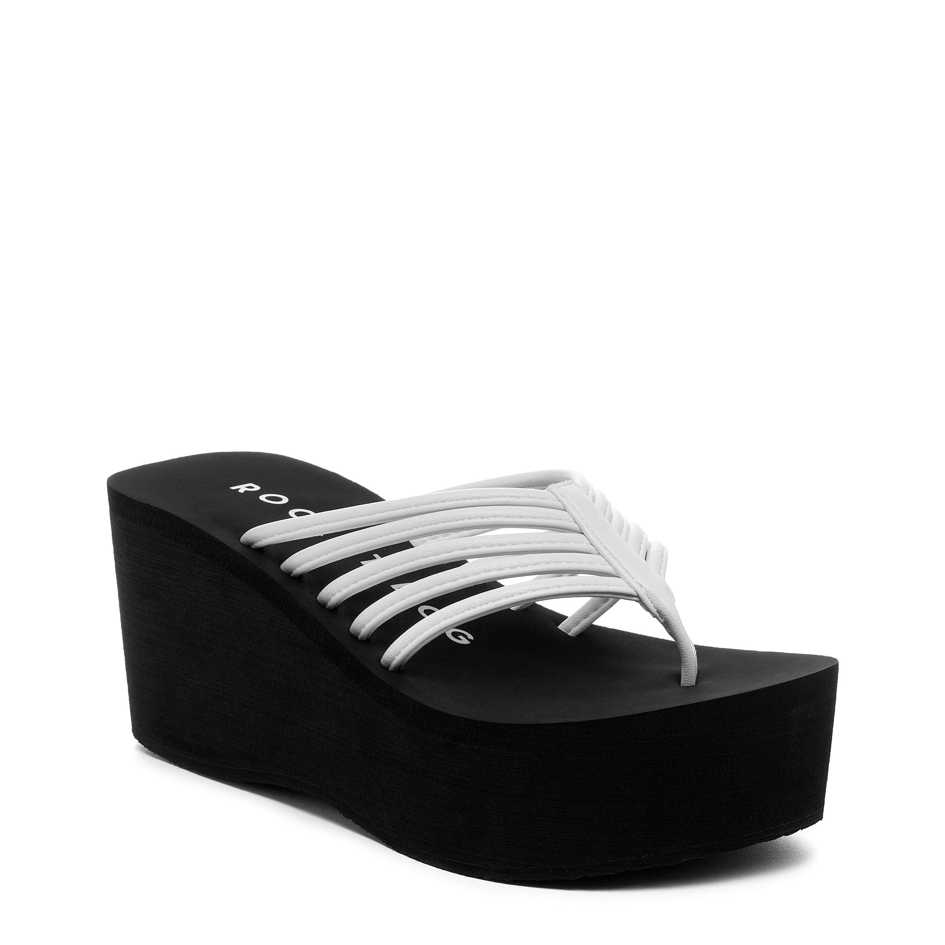 Crush White Platform Flip-Flops