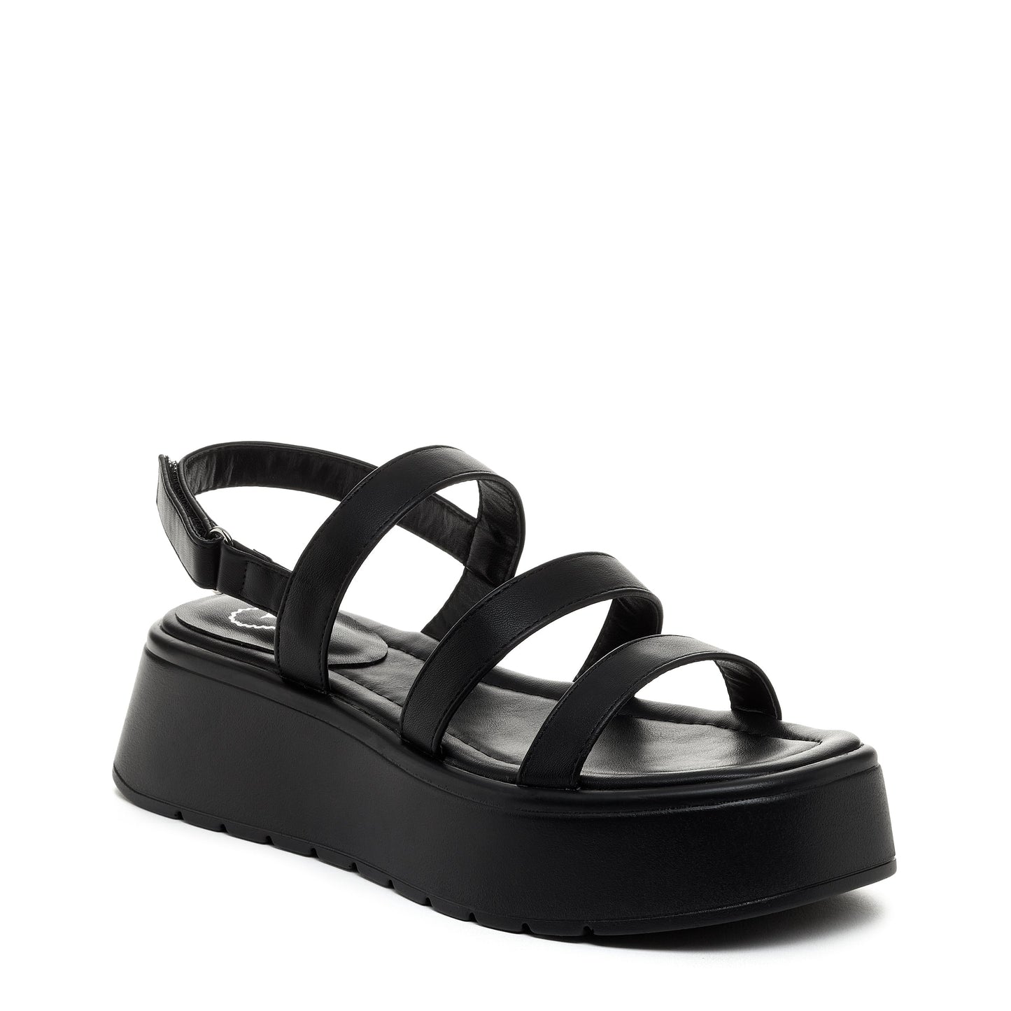 Dover Black Platform Sandals