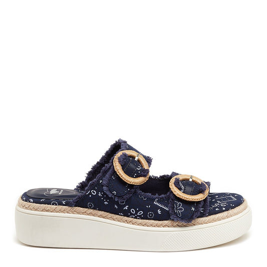 Favor Navy Bandana Platform Sandal | Rocket Dog