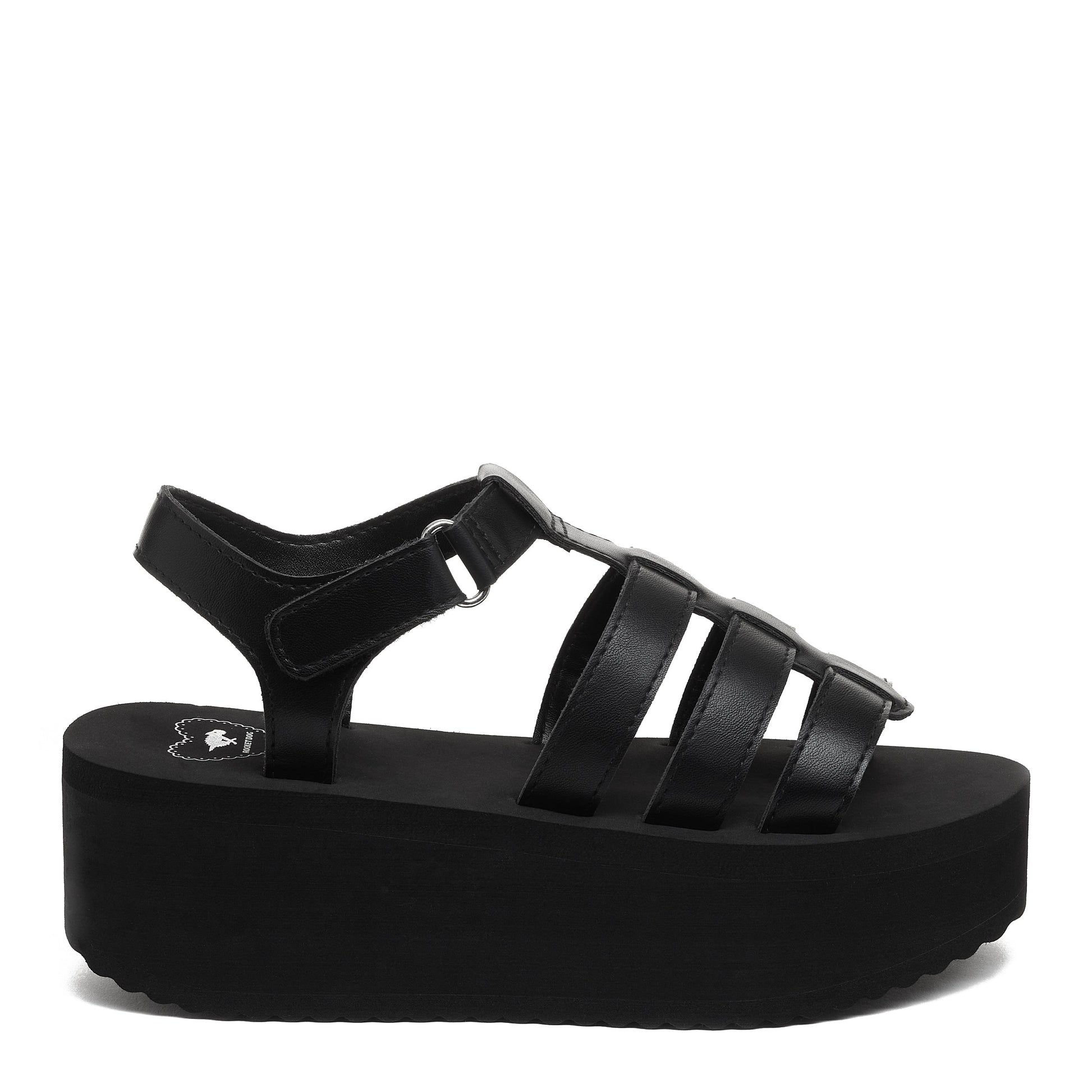 Helio Black Platform Sandals