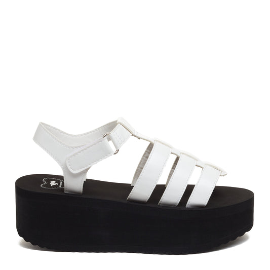 Helio White Platform Sandals