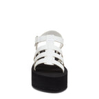 Helio White Platform Sandals