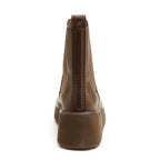 Heyday Brown Platform Chelsea Boots