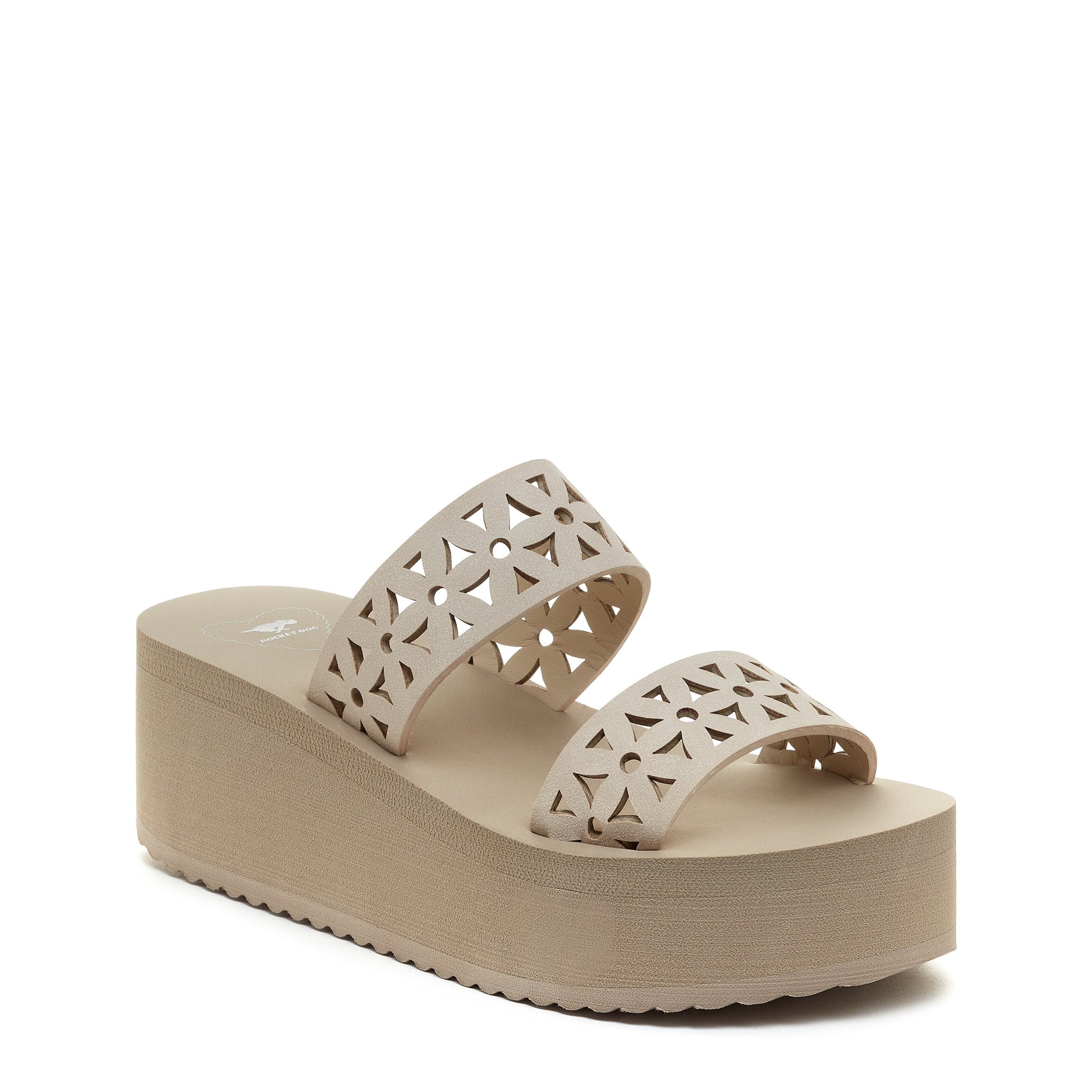 Hippy Natural Platform Sandals