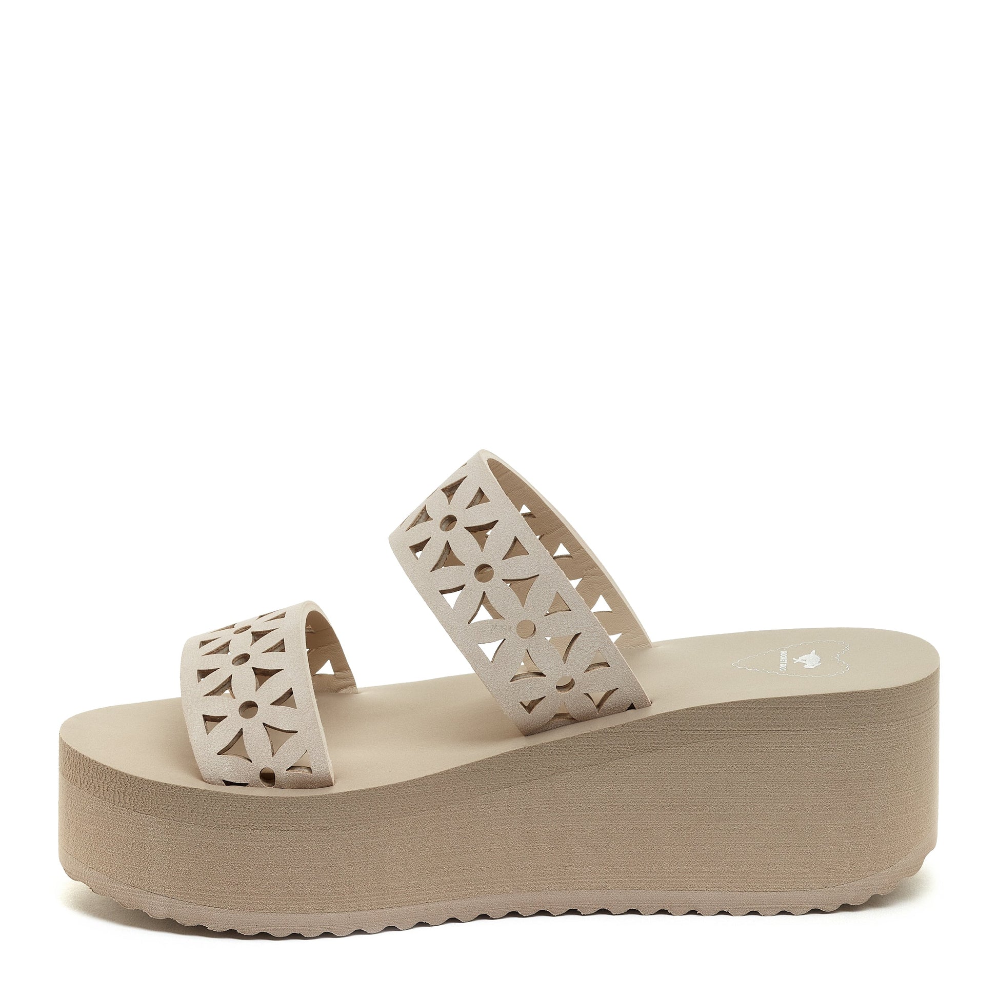 Hippy Natural Platform Sandals