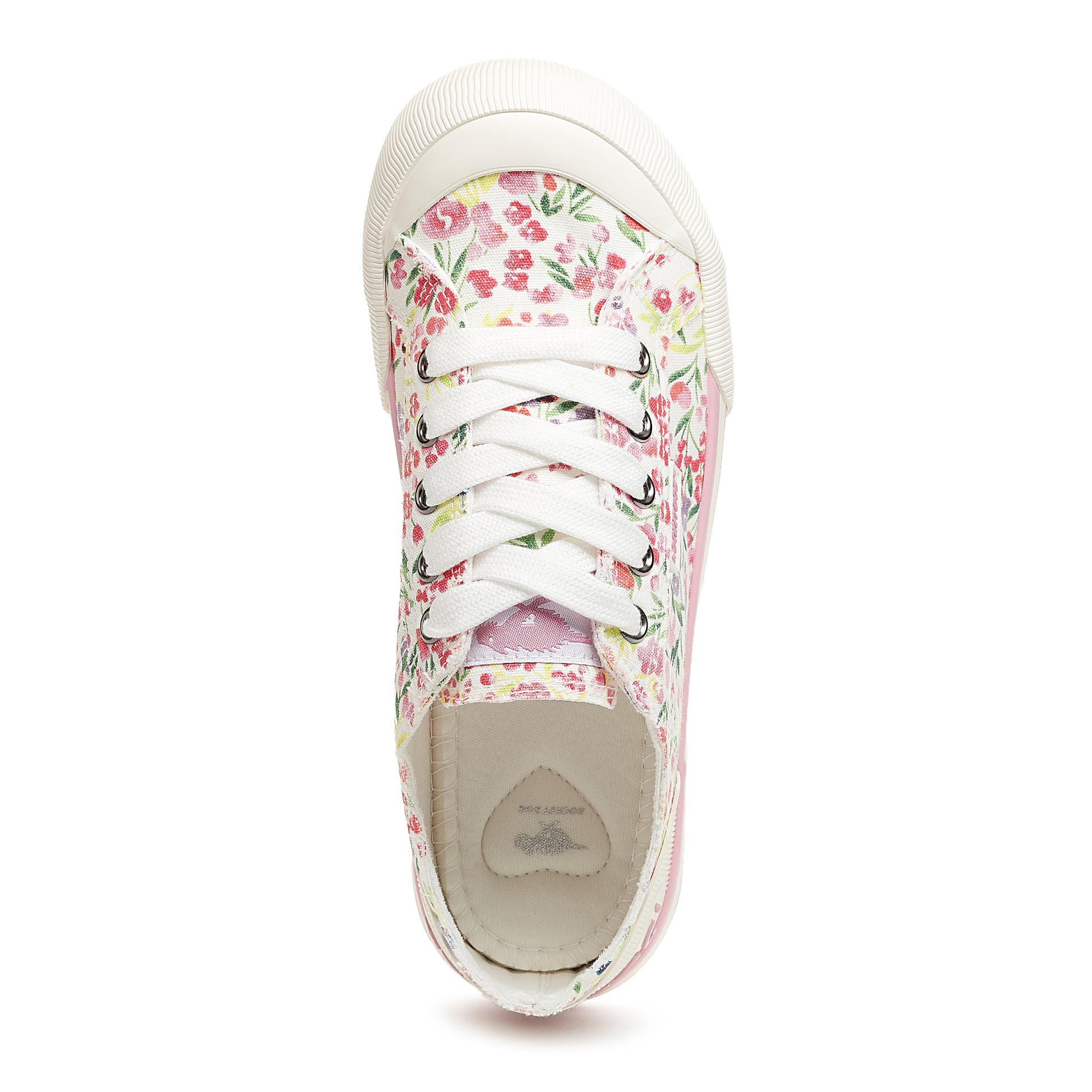 Rocket Dog | Jazzin White Britton Floral Print Trainers