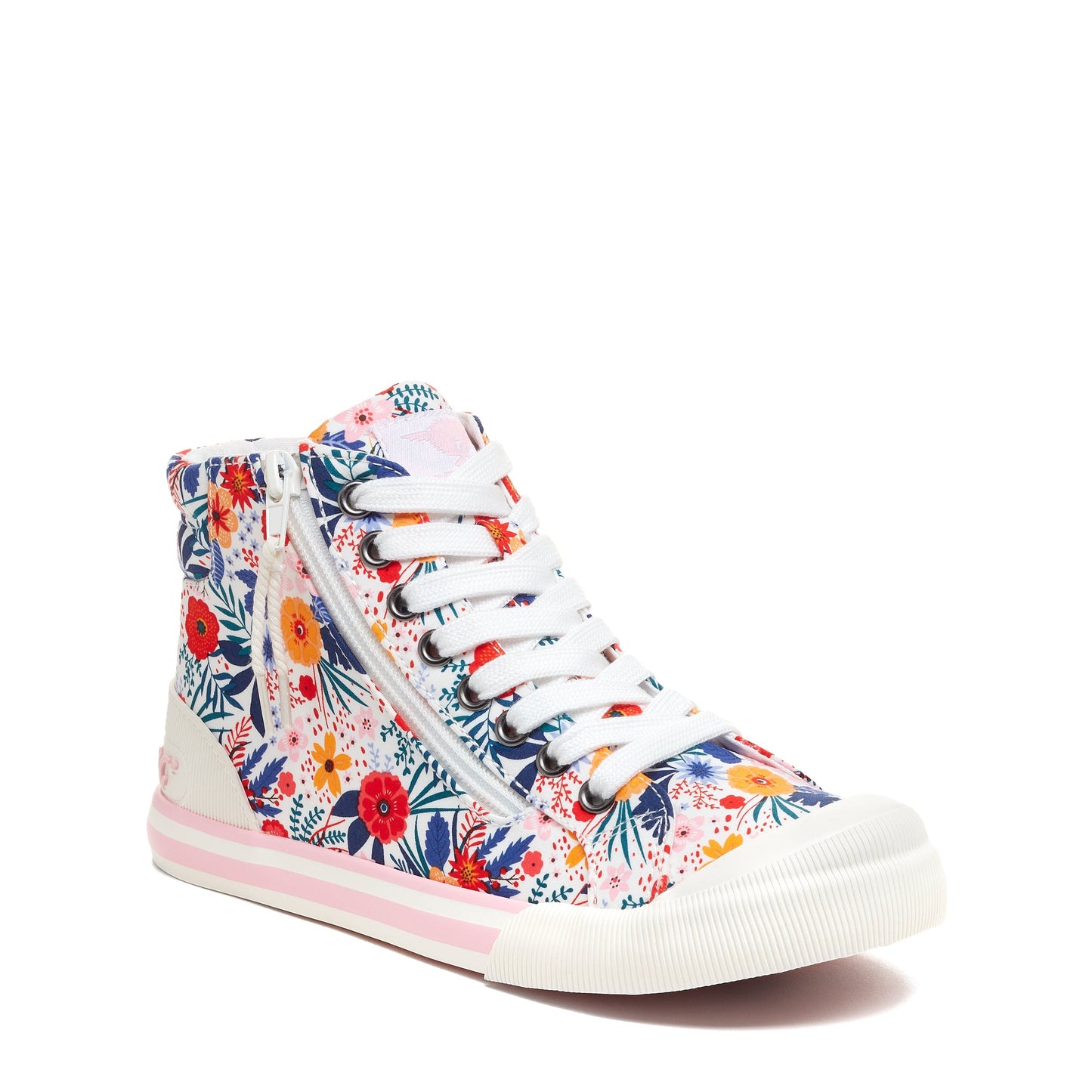 Jazzin White Multi High Top Trainers