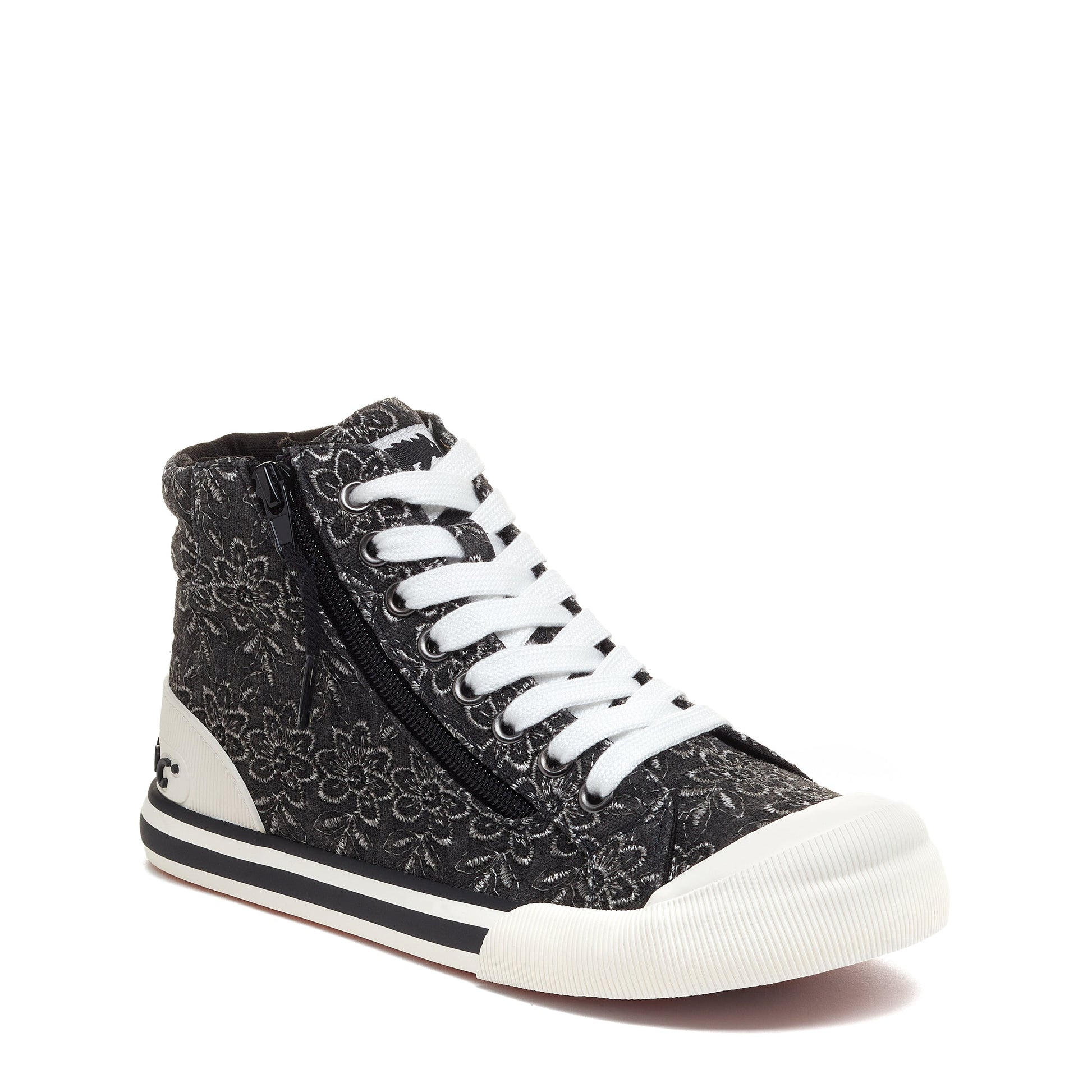 Jazzin Black High Top Trainers