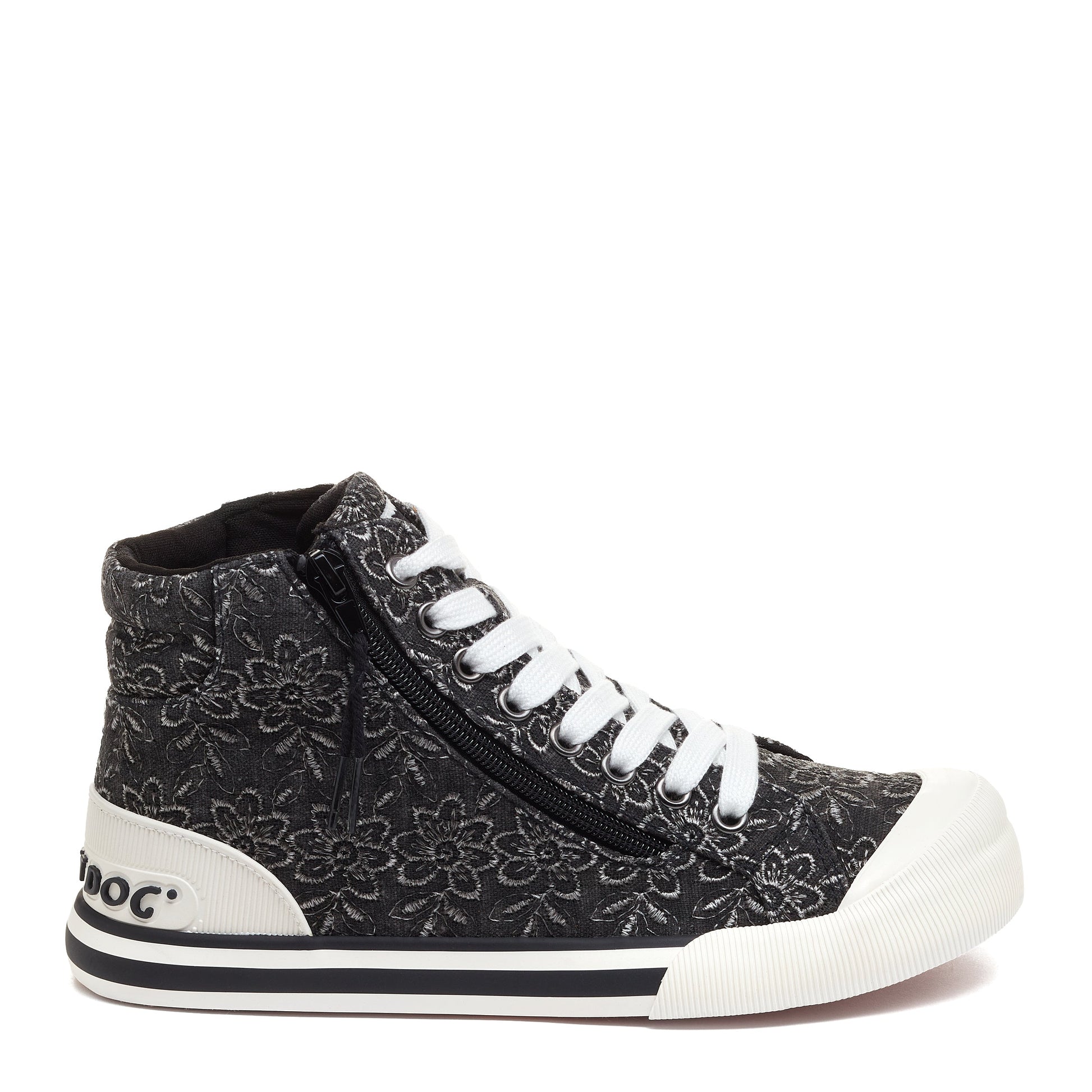 Jazzin Black High Top Trainers