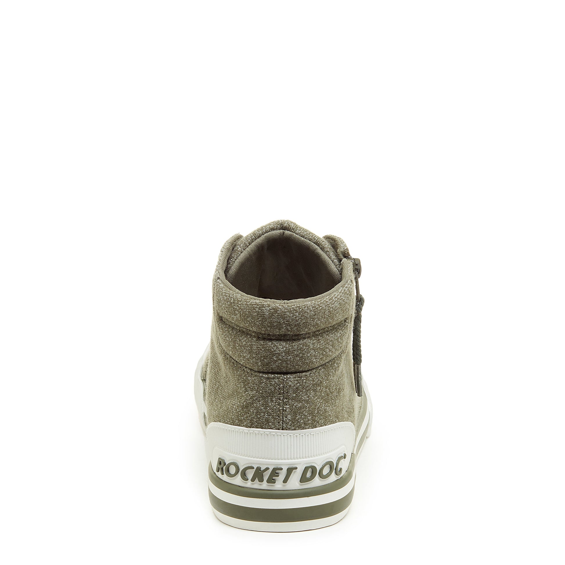 Jazzin Olive Jersey High Top Trainers
