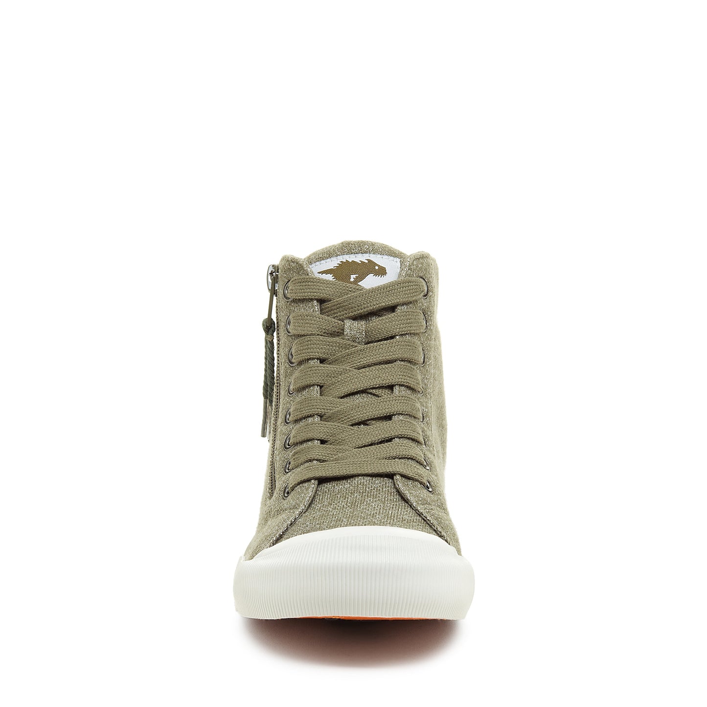 Jazzin Olive Jersey High Top Trainers