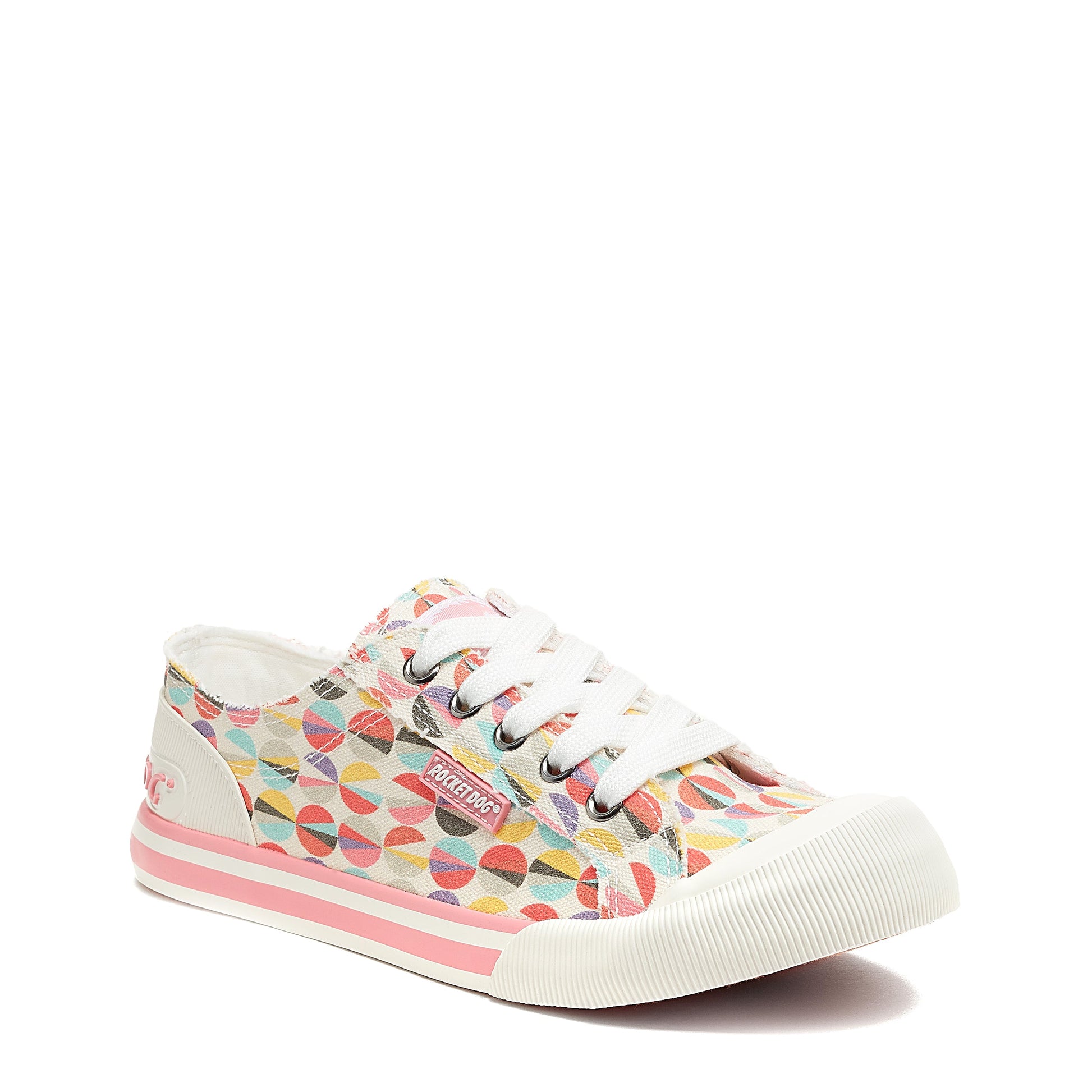 Jazzin Pink Jixel Print Trainer