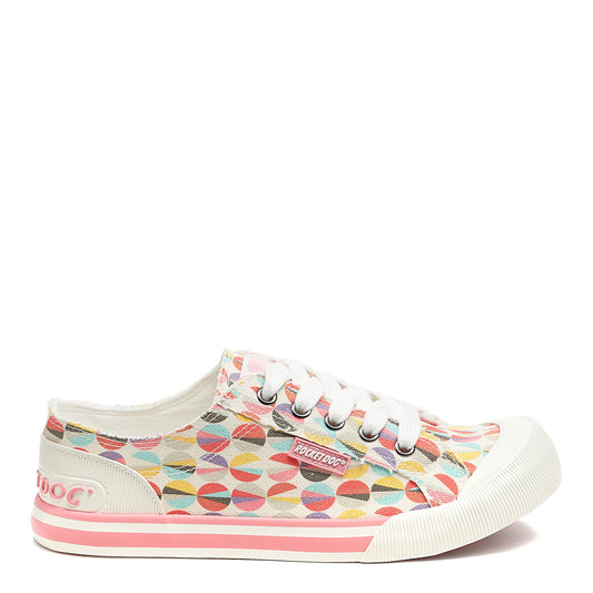 Jazzin Pink Jixel Print Trainer