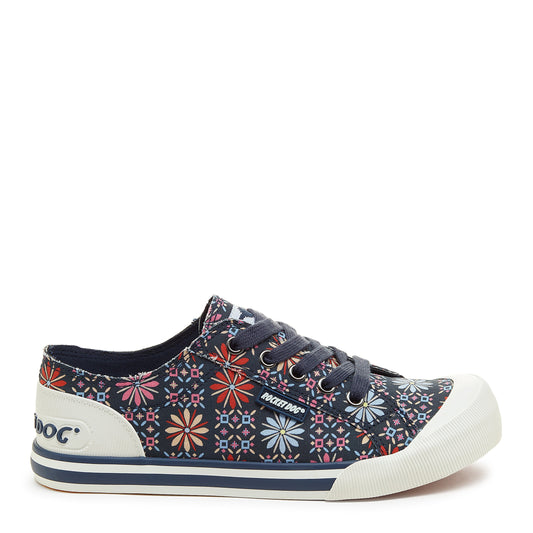 Jazzin Recycled Navy Cotton Trainers