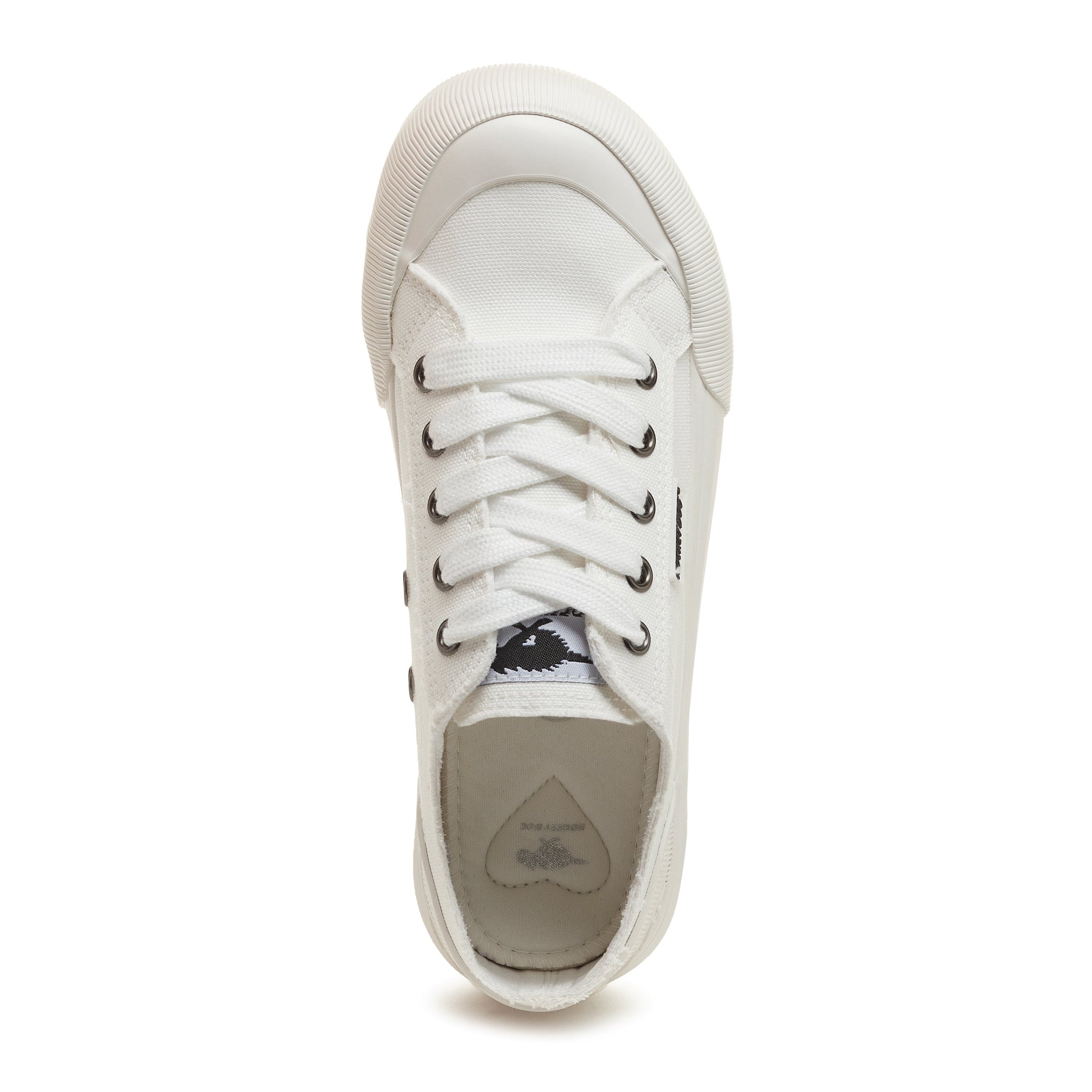 Rocket Dog Jazzin Plus Sneaker Damen – Klobiger Weißer Sneaker Mit Gepolsterter Innensohle Und Gummi-Laufsohle