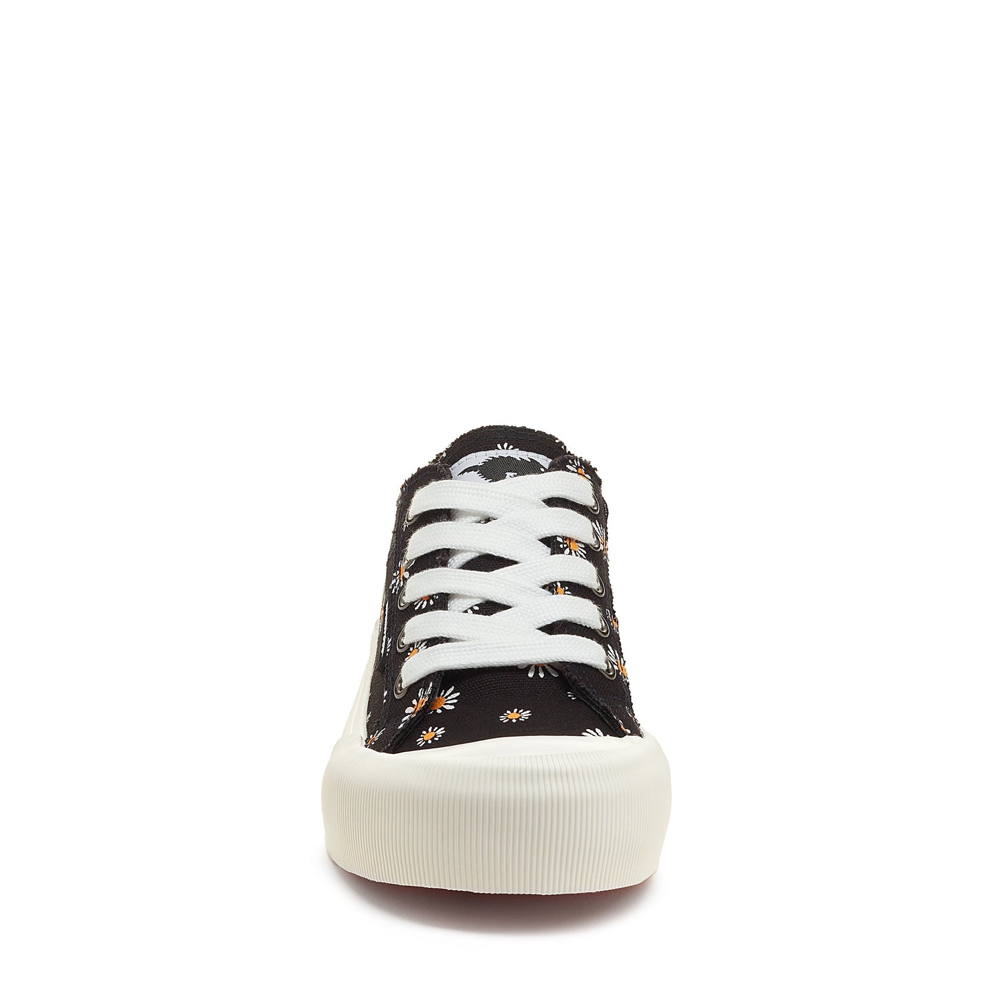 Jazzin Plus Daisy Print Black Platform Trainers