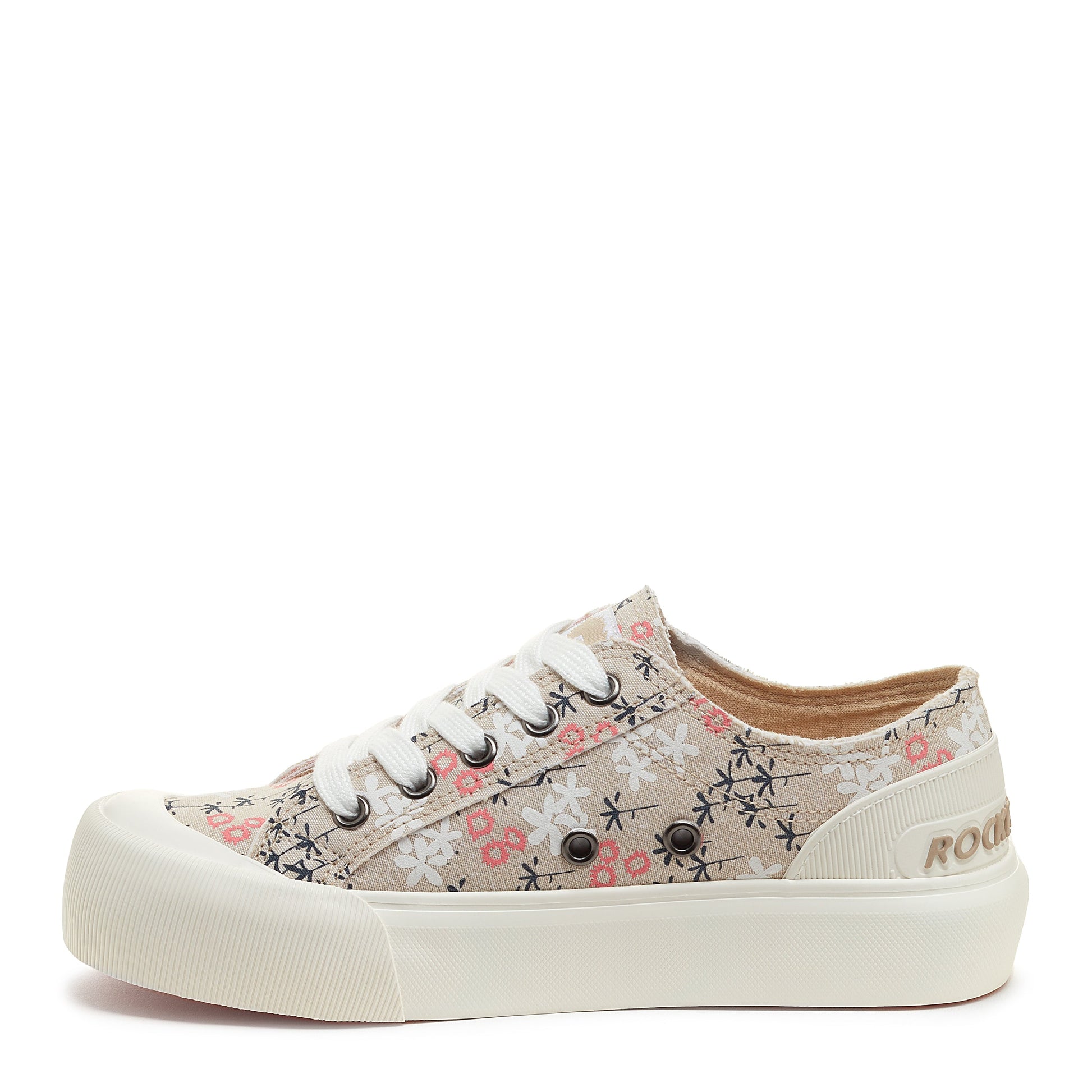 Jazzin Plus Natural Floral Platform Trainers