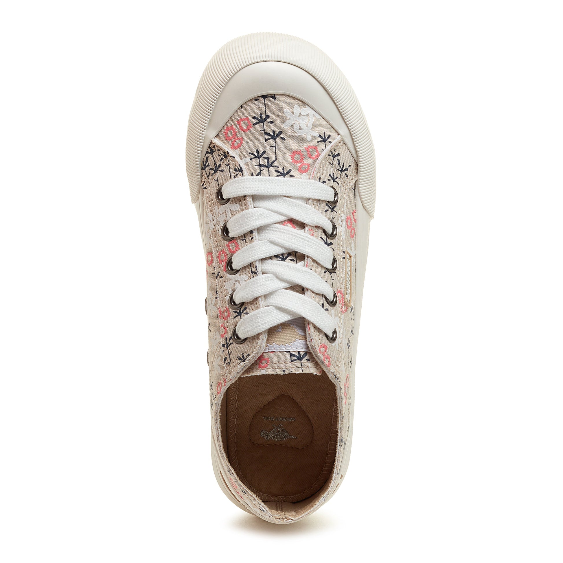 Jazzin Plus Natural Floral Platform Trainers
