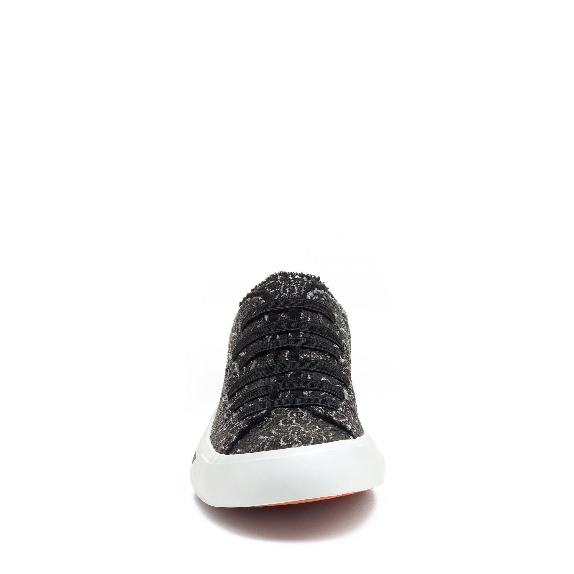 Jokes Black Eyelet Slip On Trainers