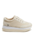 Side view of the Rocket Dog Rapid natural trainer, cream upper and chunky sole