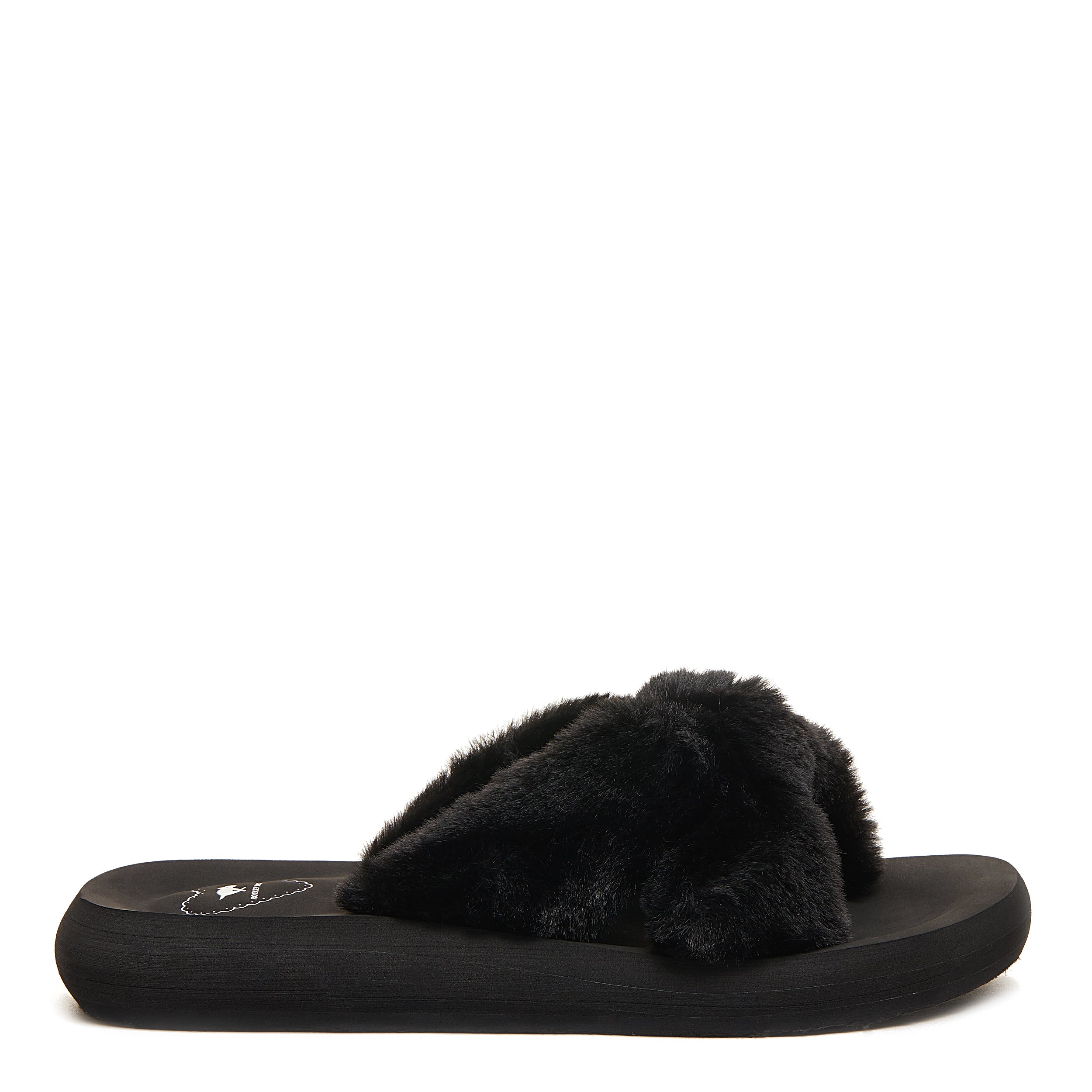 Furry flip flop slippers clearance