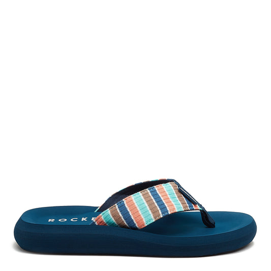 Rocket Dog | Spotlight Blue Coastal Stripe Flip-Flops