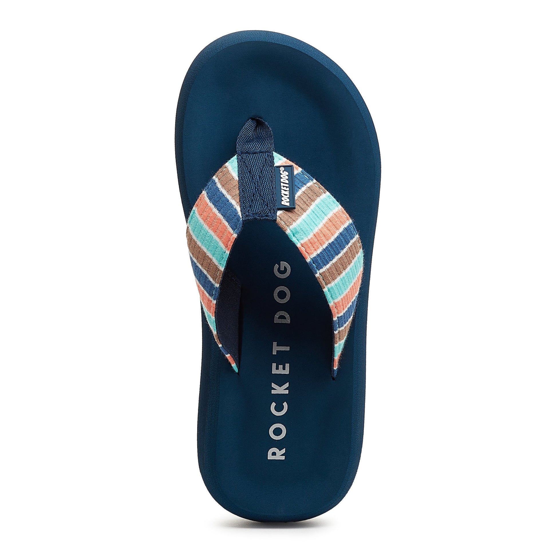 Rocket Dog | Spotlight Blue Coastal Stripe Flip-Flops