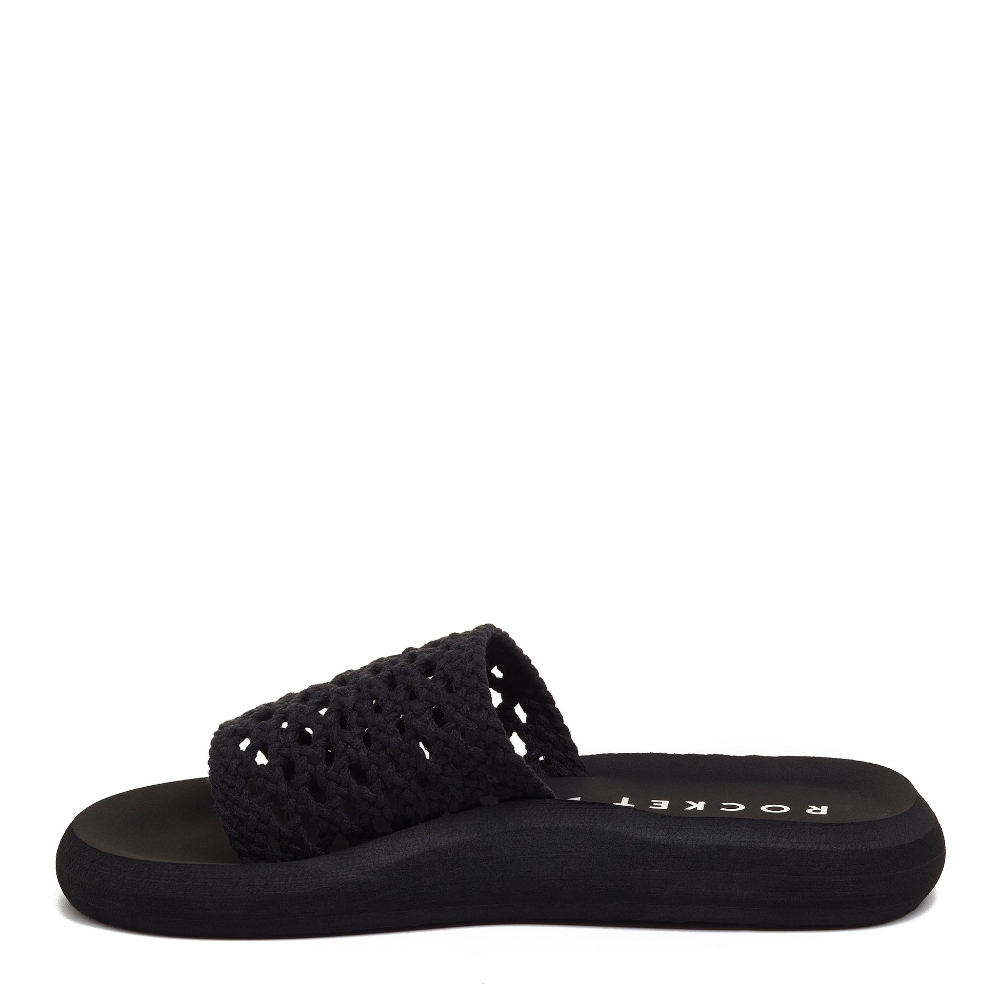 Sunset Black Slide Sandal