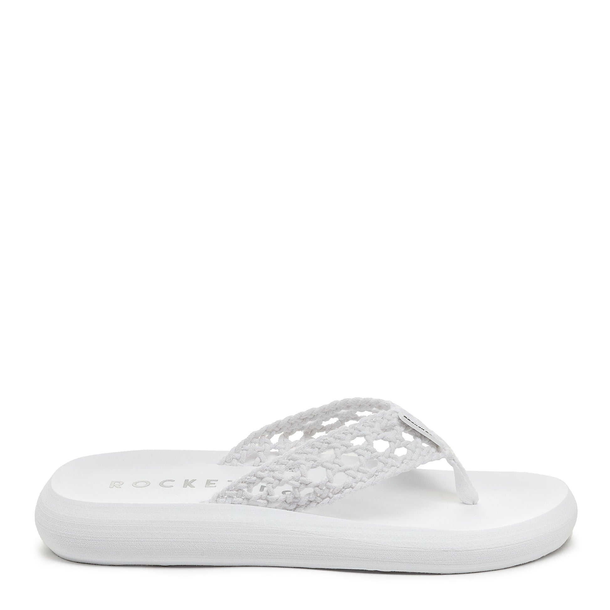 Sunsetwoven White Crochet Flip Flop