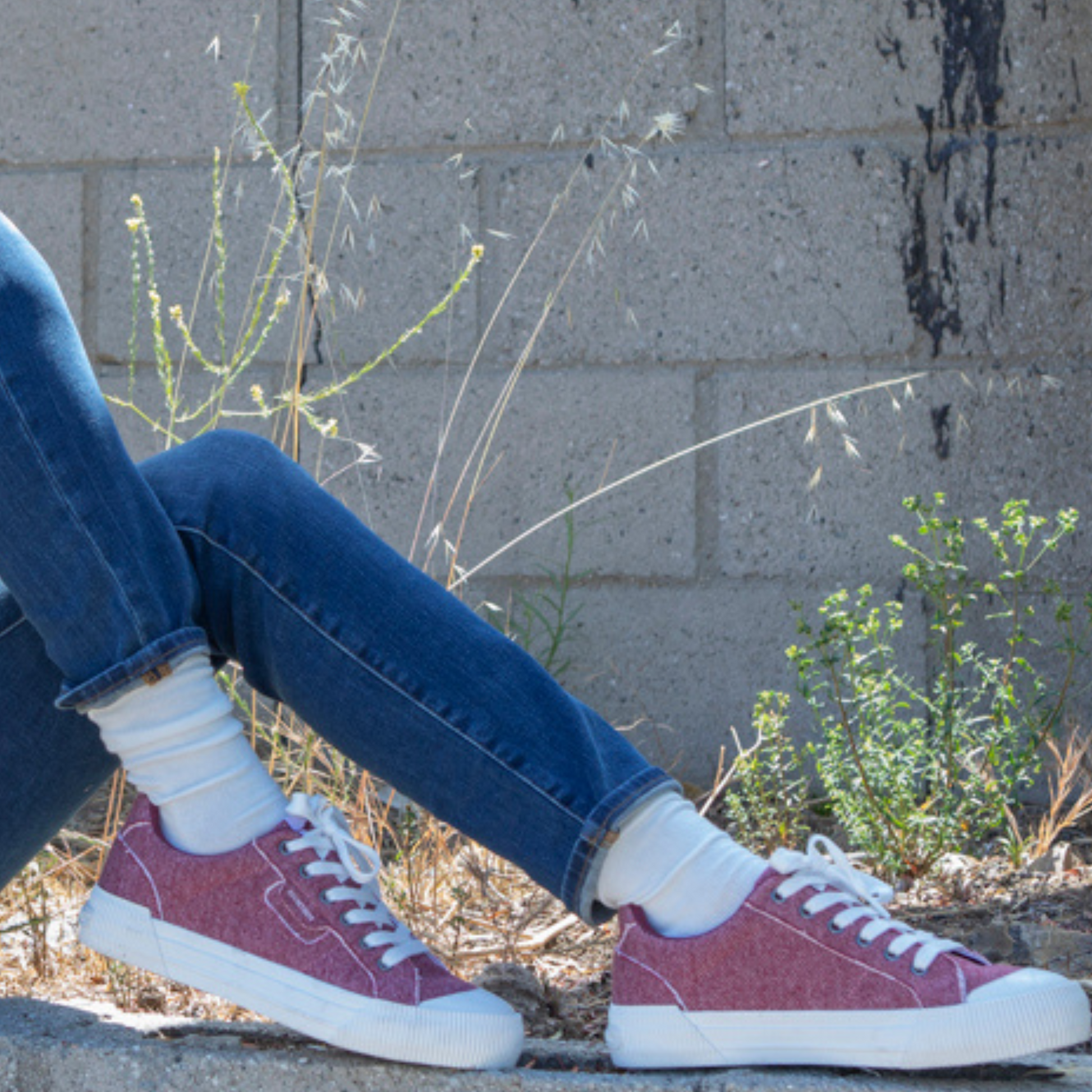 Cheery Burgundy Skirball Jersey Trainer