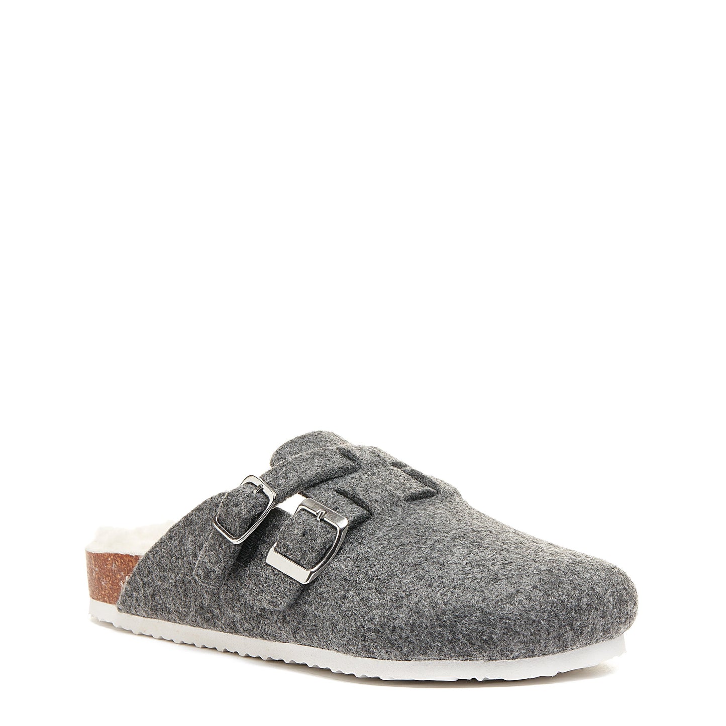 Abel Grey Shearling Slipper