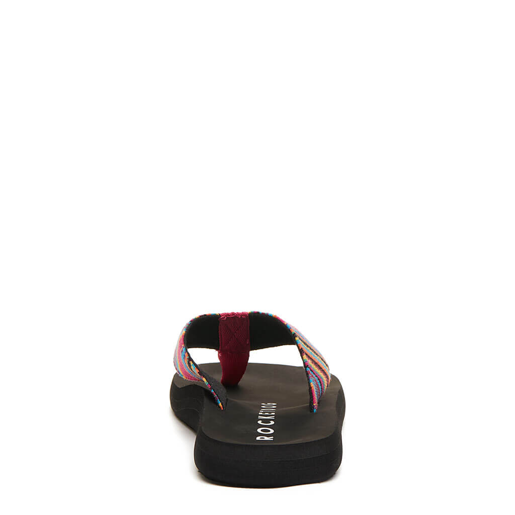 Rocket Dog Adios Pink Aloe Stripe Flip-Flop