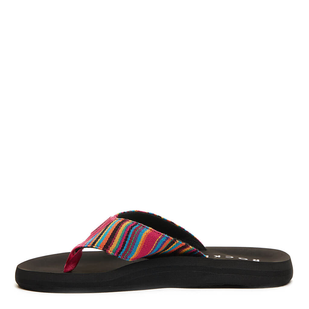 Rocket Dog Adios Pink Aloe Stripe Flip-Flop