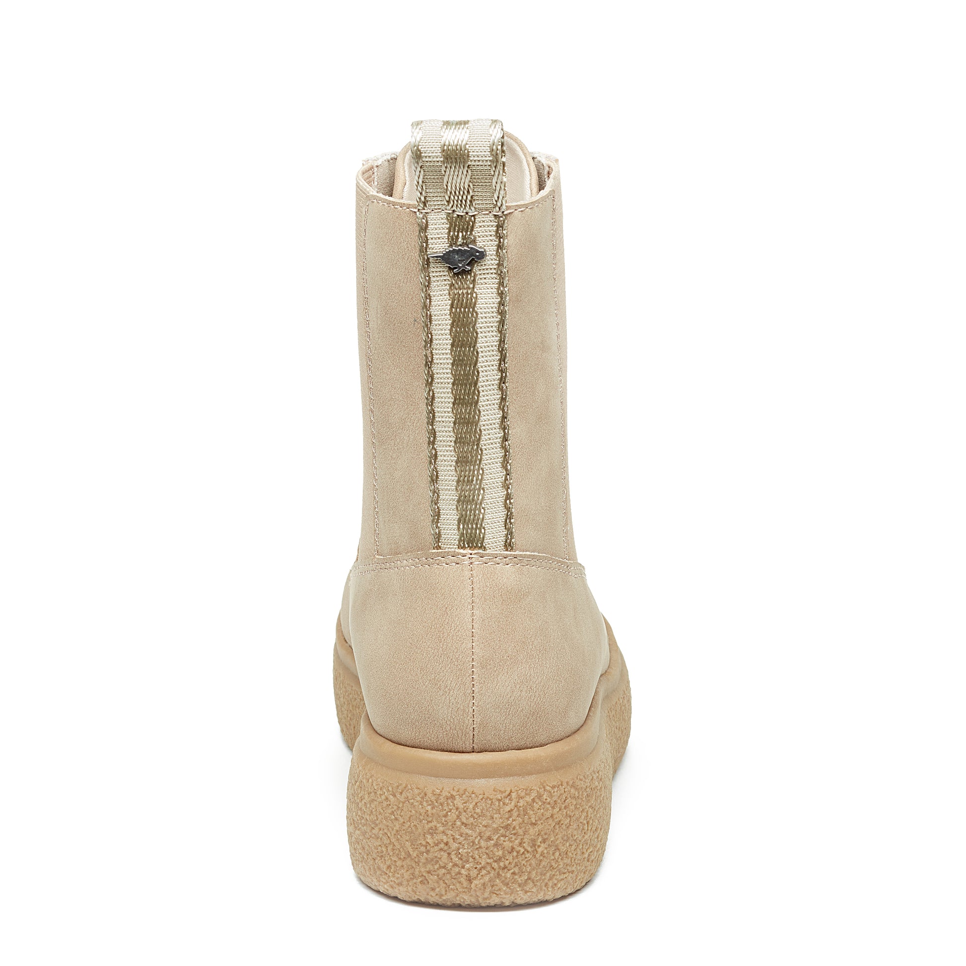 Aggie Taupe Platform Lace-Up Boot