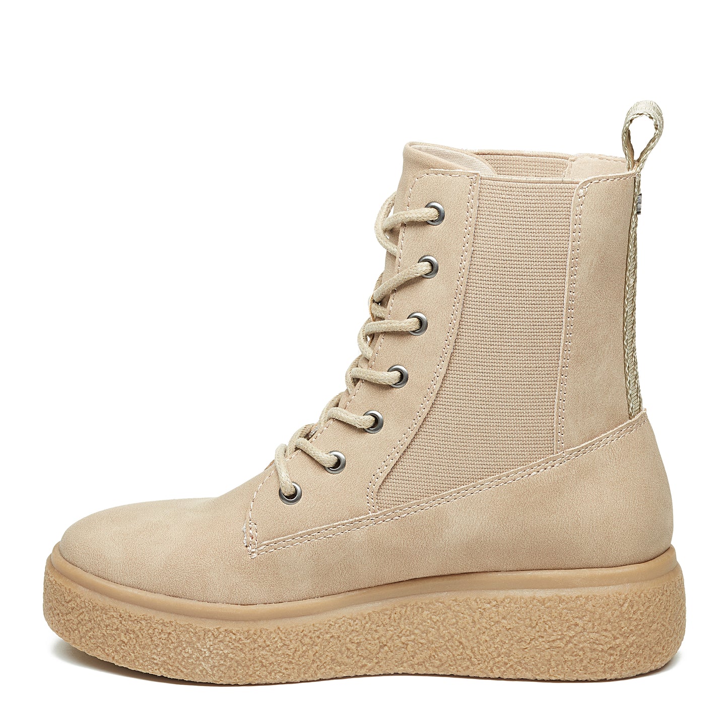 Aggie Taupe Platform Lace-Up Boot