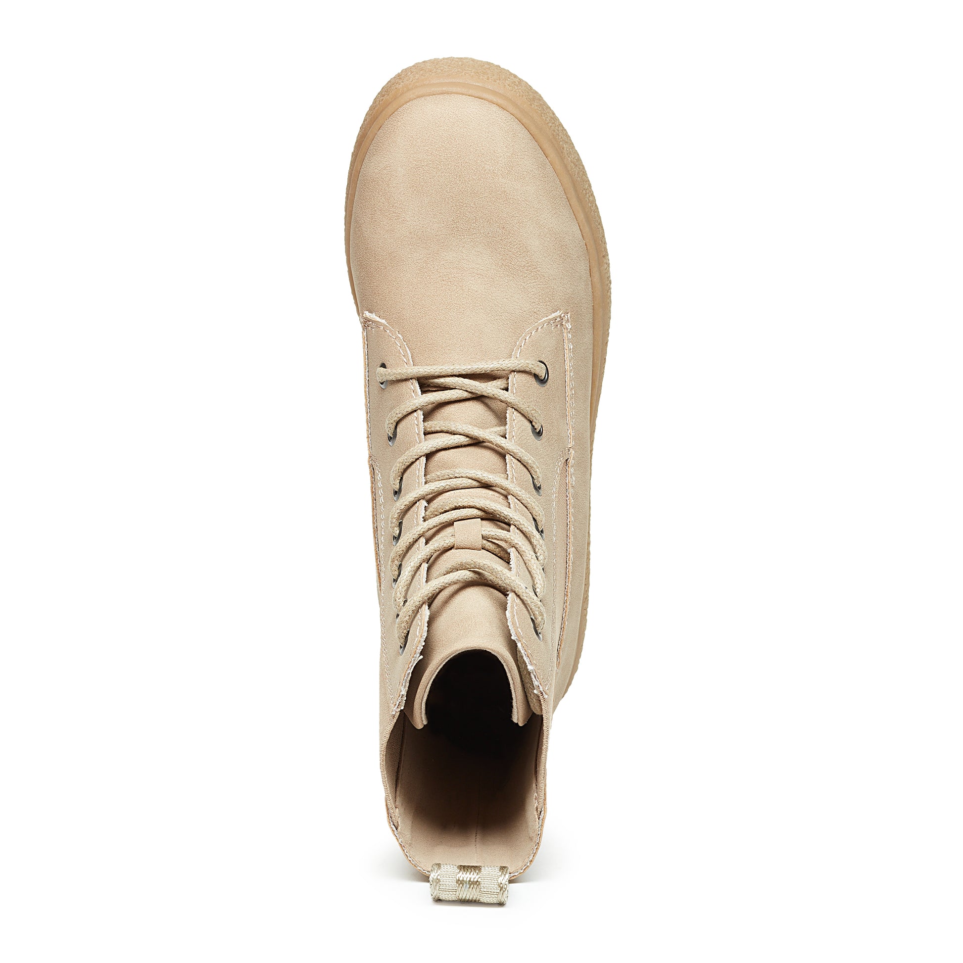 Aggie Taupe Platform Lace-Up Boot