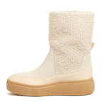 Alora Ivory Wool Boot