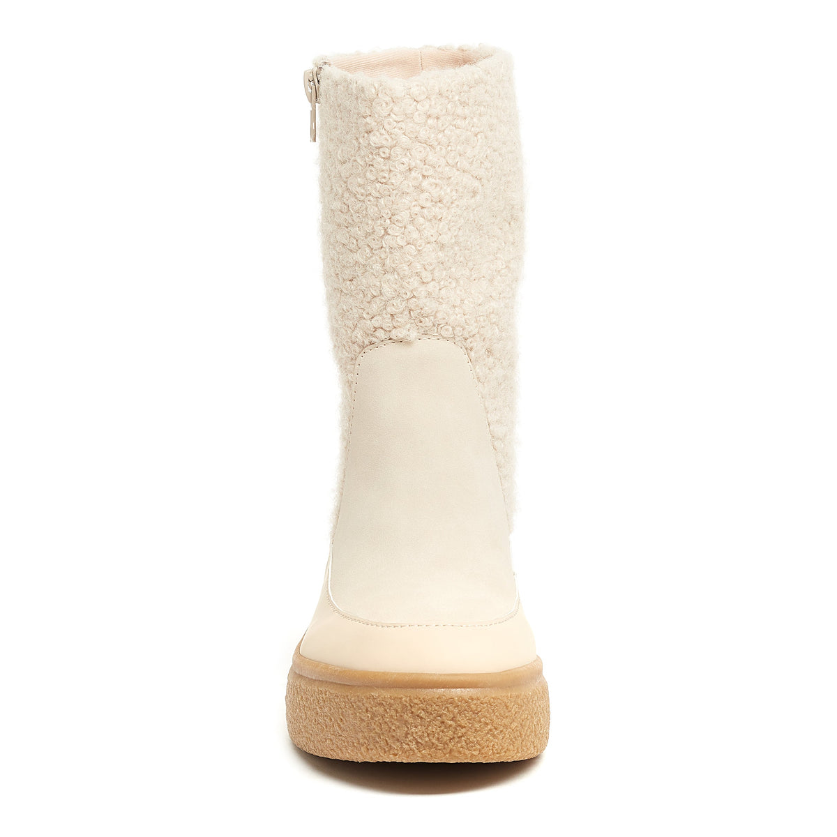 Alora Ivory Wool Boot