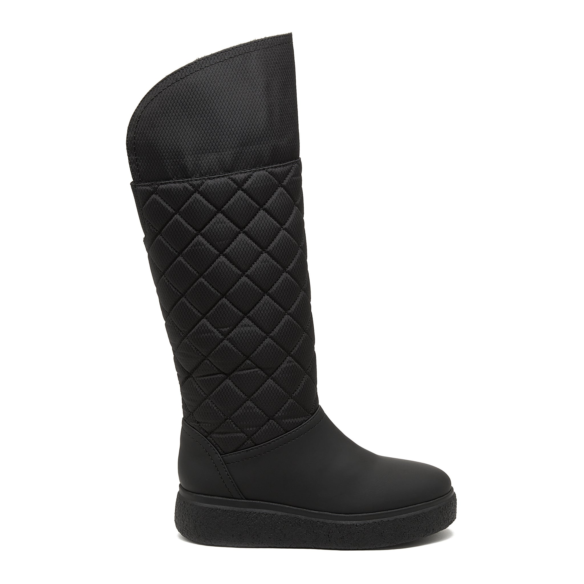 Archie Black Quilted RollDown Winter Boot Rocket Dog UK