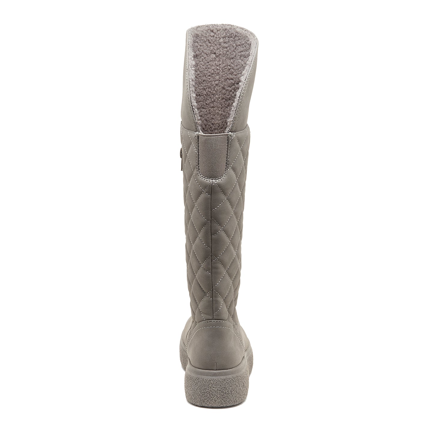 Archie Grey Quilted Roll-Down Winter Boot