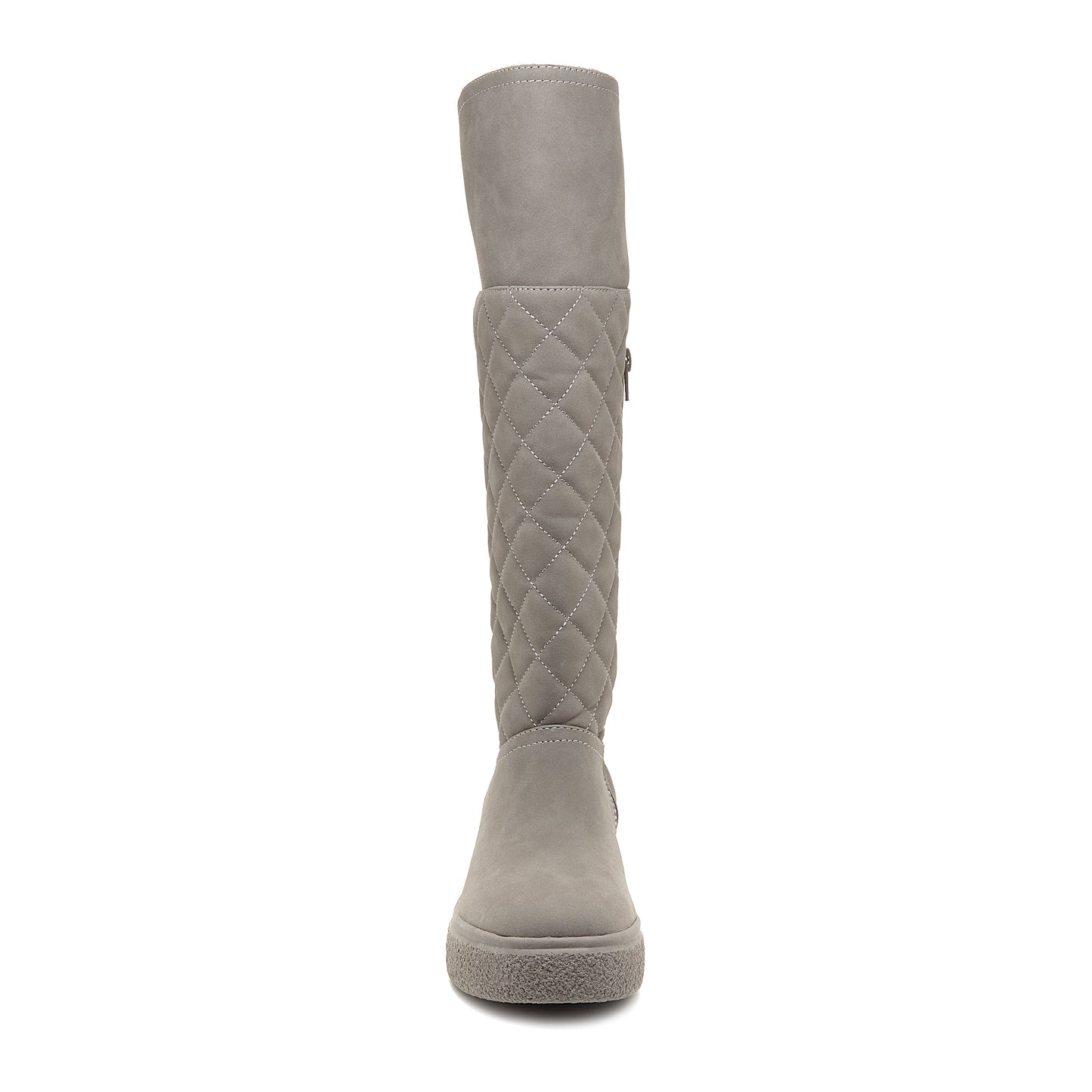 Archie Grey Quilted Roll-Down Winter Boot