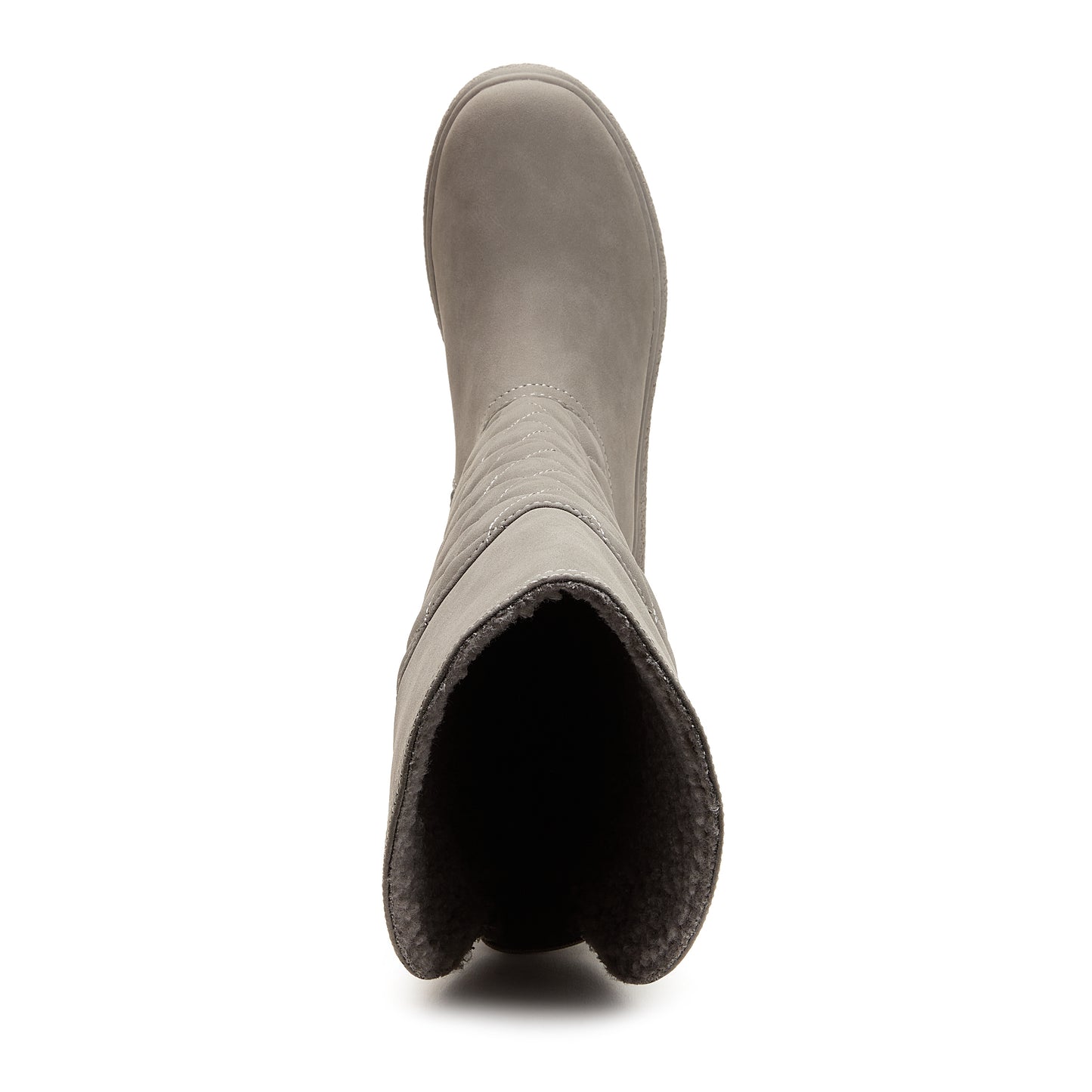 Archie Grey Quilted Roll-Down Winter Boot
