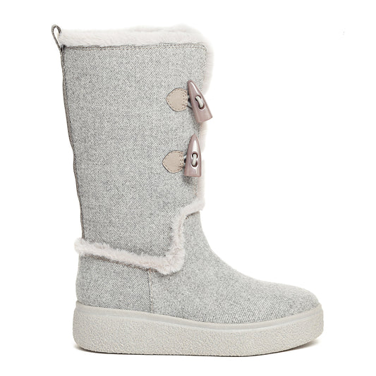 Atilla Grey Shearling Boot