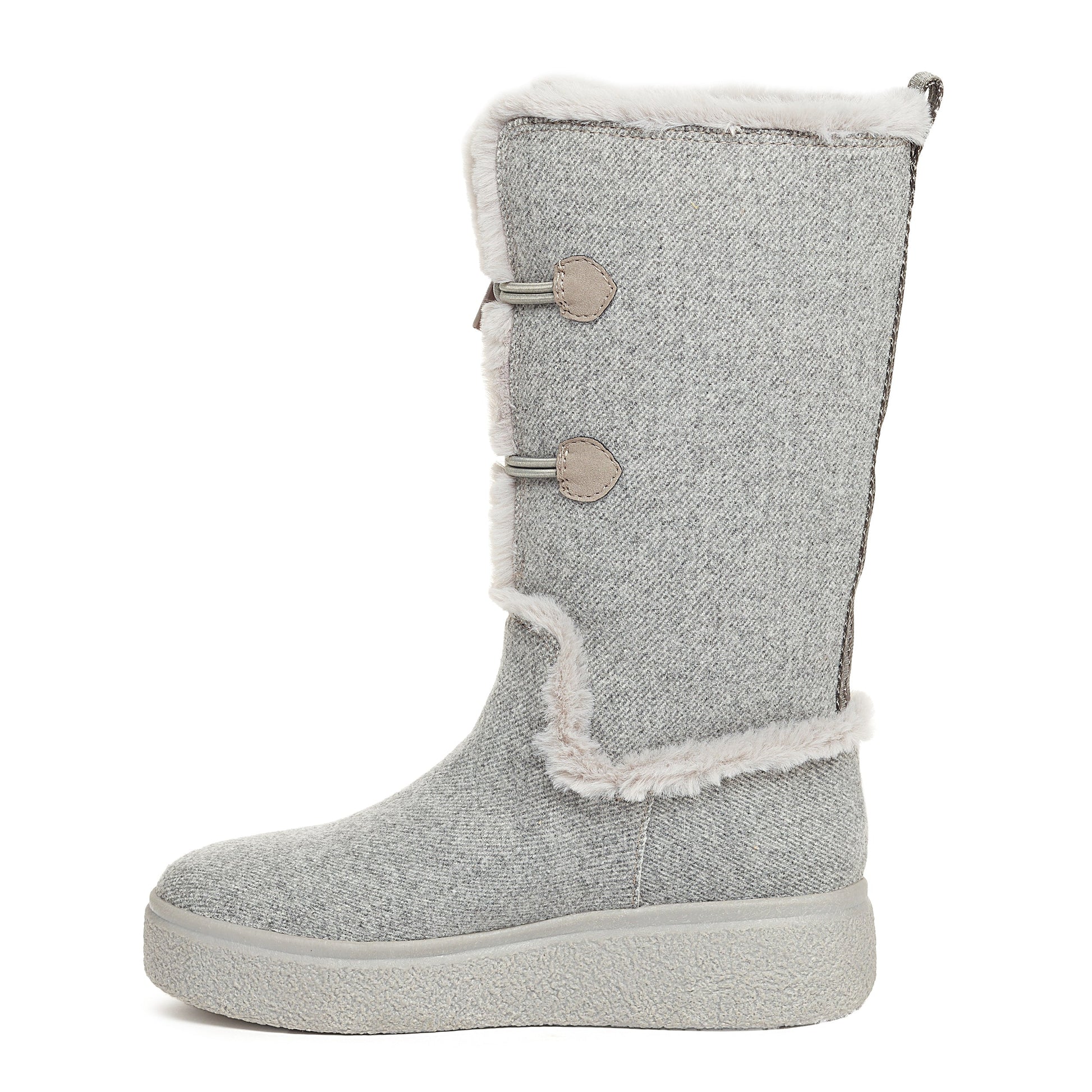 Atilla Grey Shearling Boot