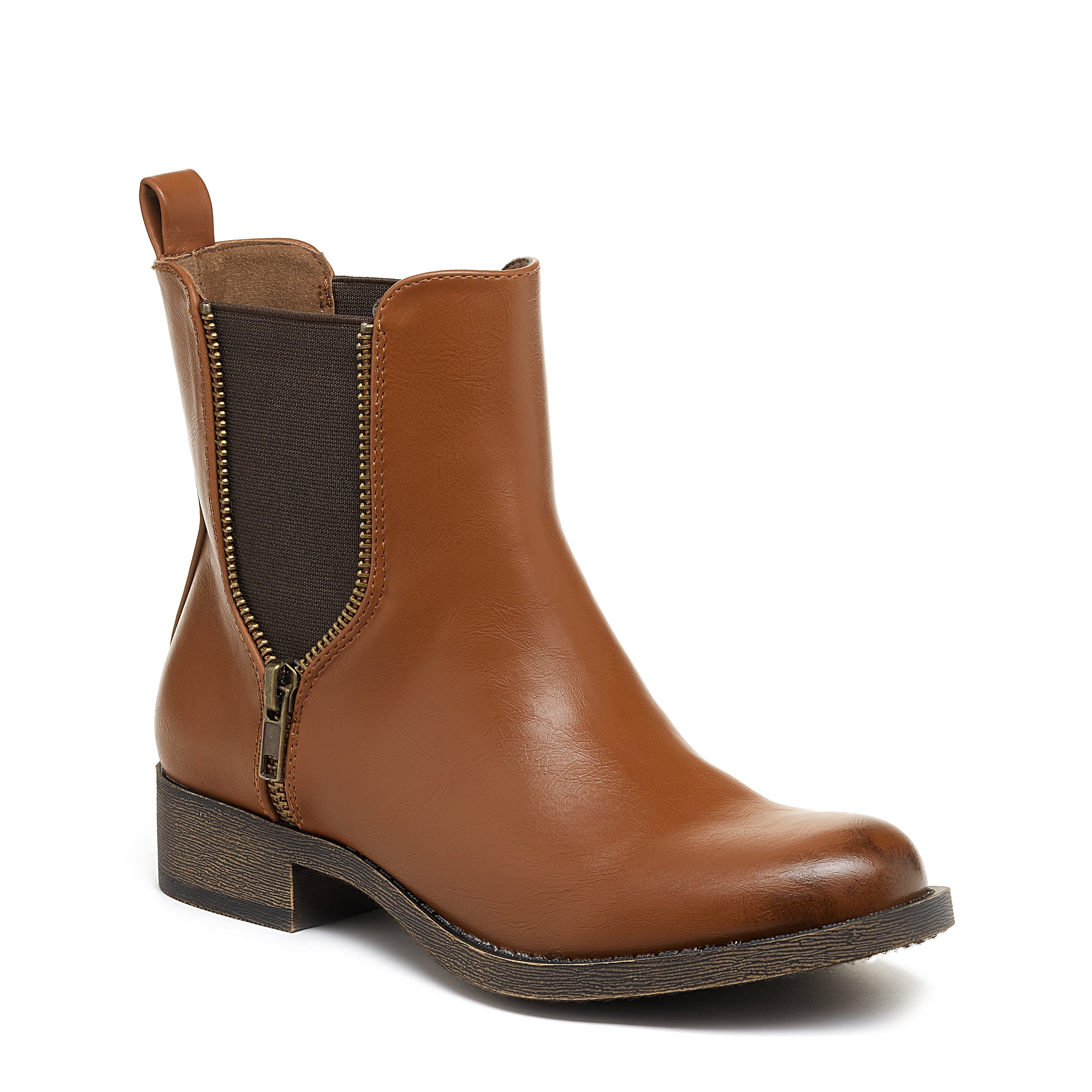 Rocket Dog Platform Brown Chelsea Boots Camilla Brown Bromley